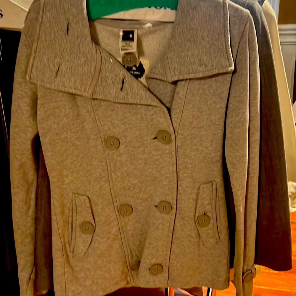 North face cotton pea coat